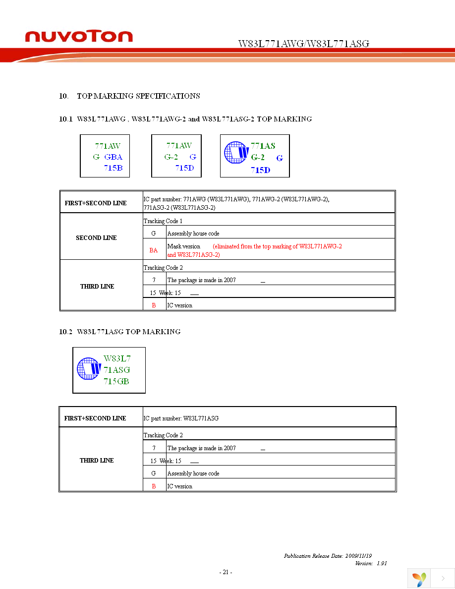 W83L771AWG TR Page 24